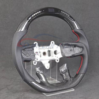 Pour Dodge Ram 1500 TRX 2018-2022 Volant en fibre de carbone et cuir mat