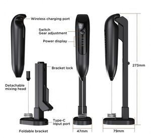 Batidora de Café Automática Portátil Recargable 2024 con Logotipo Personalizado, Espumador de Leche Eléctrico con Soporte, Batidor de Huevos - Product Image 6