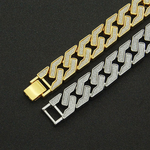 2026 Hot Selling Unique Simple Design Cool Personality Geometric Chain <b>Bracelet</b> Street Style Men's <b>Bracelet</b> Wholesale Jewelry - Product Image 5