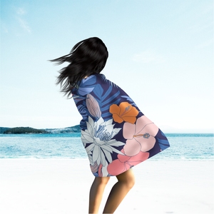 Personnalisé 80 Polyester 20 Polyamide Anti Sable Léger Mince Serviettes De Plage En Microfibre - Product Image 2