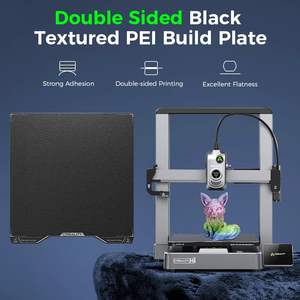 Creality Placa de construcción PEI de doble cara oficial Hi 280x265mm Plataforma de acero de resorte flexible Accesorio de impresora 3D - Product Image 2