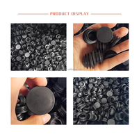 Bouchon d'extrémité en plastique noir, insert de tube, bouchon lisse moulé par injection, ODM OEM, 12mm 14mm 16mm 25mm 28mm-76mm