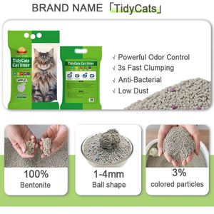 Arena para Gatos de Bentonita Ecológica Personalizada, Servicio OEM, Arena Mineral Aglomerante Rápida y Libre de Polvo - Product Image 2