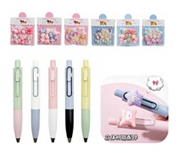 Stylo bille métallique personnalisé pour stylo à clic, pointe 0,5 mm, encre noire, logo imprimé, stylo promotionnel pour le bureau et les événements