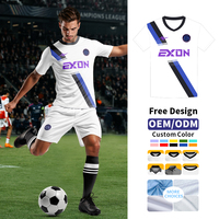 Maillots de football personnalisés EXON avec impression graphique créative, tenues de sport sur mesure pour les équipes féminines et jeunes