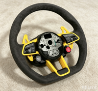Volante de Alcantara Completo con Botón de Arranque de un Toque para Volkswagen GTI7 Golf MK7 Golf 7 7.5 GTI GOLF 6