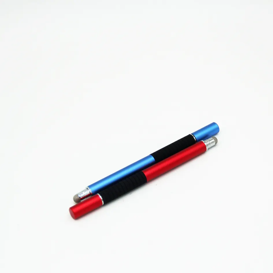 Hot selling 2 in 1 capacitive stylus pen silicone conductive rubber tip for iphone ipad android
