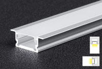 Profilé en aluminium pour bande LED, extrusion de canal en aluminium, éclairage de cinéma monté, éclairage de marche extérieur