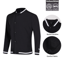 Jaket olahraga pria, kaus berkancing pria, jaket isolasi tahan air untuk berkemah luar ruangan