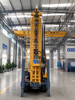 Foreuse hydraulique rotative professionnelle diesel/électrique pour puits d'eau, 300 m, certifiée CE EPA, diamètre de forage 140-325 mm