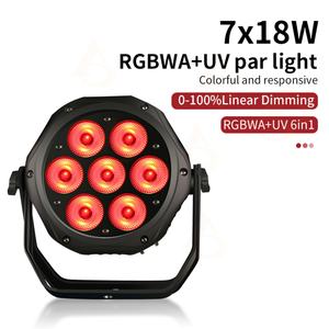 AICPOSE - Foco LED para Exteriores, RGBW, 4 en 1, 7 Piezas, 18 W, Resistente al Agua, Mini Foco LED para Escenarios - Product Image 2