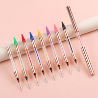 Private Label Double Tête Nail Art Dotting Tool Rhinestone Picker Wax Nail Pen Nail Tools And Accessories Suppliers