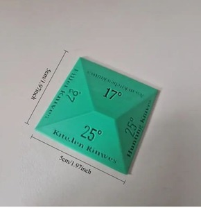 Pietra per Affilare Stampata in 3D, Guida Angolare Multi-Angolo per Affilatrice di Coltelli, 8g Verde Grigio Bianco - Product Image 5