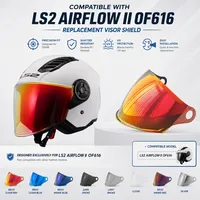 Visière ouverte pour casque de moto OF616 AIRFLOW II, écran de remplacement, lentille, visières pour casque, accessoires anti-UV pour LS2