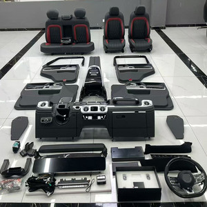 Kit Interno da <span class=keywords><strong>W463</strong></span> a W465 per Mercedes Benz <span class=keywords><strong>Classe</strong></span> <span class=keywords><strong>G</strong></span> <span class=keywords><strong>W463</strong></span>: Cruscotto, Schermo, Pannelli Porta, Bracciolo, Console, Sedili in Pelle - Product Image 1