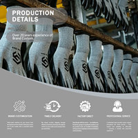 Vente directe d'usine CY, gants de travail résistants aux coupures de niveau D, gants de sécurité industriels enduits de nitrile, certifiés CE