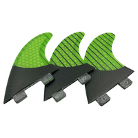 Ailerons de surf en carbone à double languettes, les plus récents, en gros, ailerons de surf en carbone, ailerons de surf en trois parties