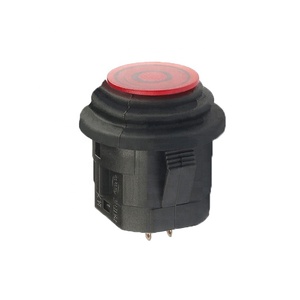 Precio bajo, venta al por mayor, plástico, 2 pines, encendido y apagado, interruptor de Botón alternativo momentáneo, fabricación impermeable - Product Image 1