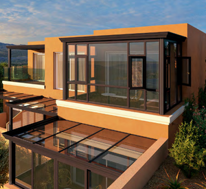 Prima Winter Garden <span class=keywords><strong>Solarium</strong></span> sur pied en aluminium rétractable en verre trempé 4 saisons Sunrooms Maisons en verre - Product Image 2