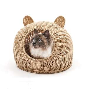 Premium Katzen bett Höhle Lebensmittel qualität Umwelt freundliche PE <span class=keywords><strong>Rattan</strong></span> Betten für Katzen und Kätzchen - Product Image 6