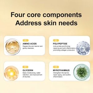 Limpiador Facial Herbal Orgánico de Marca Blanca con Aminoácidos, Limpieza Profunda con Polipéptidos y Glicerina, Lavado Facial Suave, Control de Grasa, Purifica los Poros - Product Image 5