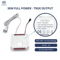 Interrupteur tactile à haute sensibilité à une seule touche pour bandes LED, DC12V 3A 36W, variateur pour miroir de salle de bain, interrupteurs inductifs