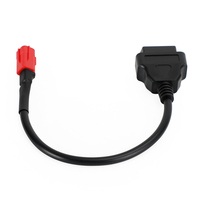 Cable adaptador de motocicleta Euro5 OBD2, conector OBD de 16 pines a Cable de diagnóstico de motocicleta de 6 pines, reemplazo para Honda Suzuki