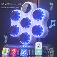 Machine de boxe musicale intelligente pour usage domestique, cible murale pour adultes, équipement d'entraînement électronique Sanda d'intérieur pour la réaction au coup de poing