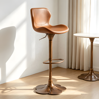 Tabourets de bar de luxe modernes en acier, hauteur réglable 60-80 cm, écologiques, légers, stables, pour extérieur et intérieur, pivotants à 360°, pour salle à manger et centre commercial