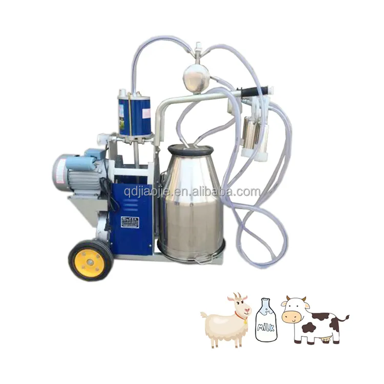 डेयरी फार्म के लिए थोक पोर्टेबल गाय का दूध निकालने की मशीन बकरी और गाय पालन उपकरण पिस्टन प्रकार की दूध देने की मशीन