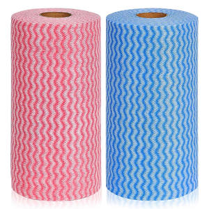 Toalhetes descartáveis superfície seca Lint Free Superfícies Cleaner Tecidos Heavy Duty Non Woven Roll Toalhetes de cozinha para limpeza - Product Image 1