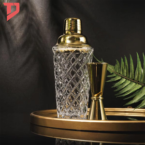 사용자 정의 클래식 유리 칵테일 셰이커 세트 머들 믹싱 스푼 측정 컵 와인 스파우트 스케일 - Product Image 4