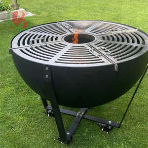 Acier robuste <span class=keywords><strong>80</strong></span> <span class=keywords><strong>CM</strong></span> acier Corten brasero foyer Portable extérieur charbon <span class=keywords><strong>de</strong></span> bois jardin four barbecue gril pour 5 personnes - Product Image 5