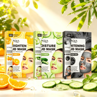 Produits de soin de la peau en gros, masque facial en vrac, masque nettoyant à la boue, masque à la vitamine C et au concombre pour nettoyer les pores, sachet de voyage portable