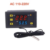 W3230 Modul Pengontrol Suhu Tampilan Digital Presisi Tinggi Sakelar Kontrol Suhu Ukuran Miniatur 12V/24V AC 220V