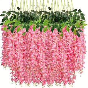 Guirnalda de Glicinia de Seda D6 para Decoración de Paredes Interiores/Exteriores, Impermeable, para Bodas, Año Nuevo Chino, Marca <span class=keywords><strong>Oye</strong></span>, Venta al Por Mayor - Product Image 2