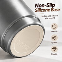 Mug isotherme en acier inoxydable 316 de 320 ml, double ouverture, anti-fuite, avec sangle de transport, logo personnalisé