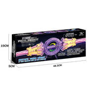 Sabre laser rétractable lumineux à double tranchant, épée rotative à changement de couleur, jouet pour cosplay et jeux de rôle