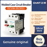 Disjoncteur électronique Chint DZ108-20 avec protection intégrée du moteur, triphasé 380V, monophasé 220V, capacité de coupure 4,5 kA
