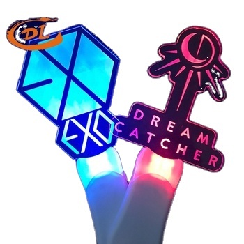 Hot Sale Custom Concert Led Light Stick Party Wireless Remote Controlled Kpop Glow Sticks Acrylic ABS Anime Style