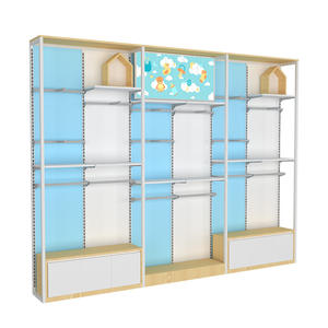 Estanterías Personalizadas para Tiendas Materno-Infantiles, Exhibidores <span class=keywords><strong>de</strong></span> Ropa <span class=keywords><strong>de</strong></span> Acero y Madera, Exhibidores <span class=keywords><strong>de</strong></span> Leche en Polvo y Alimentos Complementarios - Product Image 2