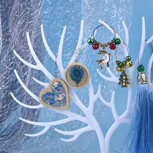 Smart Home Jewelry Tree Storage Rack Key Pendant Earrings Necklace <b>Ring</b> Display Tray Organizer - Product Image 4