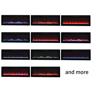 Venta al por mayor de la fábrica 30''36''42''50''60''72'' pared empotrada apoyo APP Alexa Control de voz inteligente moderno <span class=keywords><strong>chimenea</strong></span> <span class=keywords><strong>eléctrica</strong></span> - Product Image 4