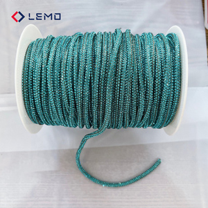 Accesorios de joyería DIY transfronterizos: Tiras de diamantes de imitación con pegamento, estilo tubo 3D, con cuentas, esmalte de vidrio electrochapado, para uso en prendas. - Product Image 4