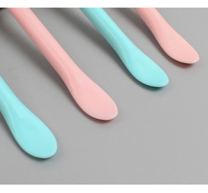 Vẻ đẹp công cụ mềm Silicone Mặt nạ bàn chải đôi đầu mặt nạ bùn mặt nạ Applicator bàn chải với muỗng - Product Image 5