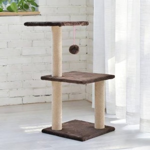 Árbol para Gatos de Tres Niveles con Rascador de Uñas Universal para las Cuatro Estaciones, Hecho de Cartón - Product Image 4