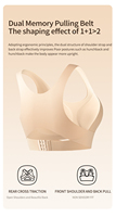 Soutien-gorge correcteur de posture pour femme, fermeture avant, push-up, anti-affaissement, soutien dorsal, sans couture, invisible, liftant, respirant, lingerie