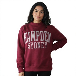 Hampden Sydney Crew <b>Neck</b> Sweatshirt Oversized Custom Women's Oversized <b>Mock</b> <b>Neck</b> Sweatshirt Embroidery Logo Casual Streetwear - Product Image 4