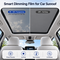 Película Eléctrica Gris para Atenuación de Ventanas con Tamaños Personalizables, Compatible con Todos los Modelos de Automóviles, Tinte para Ventanas de Auto