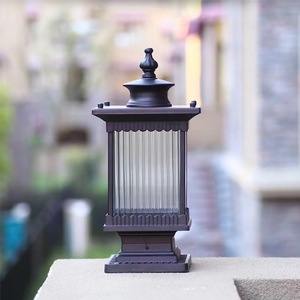 Lámpara de Pilar Solar de Bronce para Exteriores, Montaje Empotrado, Pantalla de Vidrio, LED Blanco Cálido 2700K, Base E26, Clasificación IP65, 500 Lúmenes, Ra80 - Product Image 5